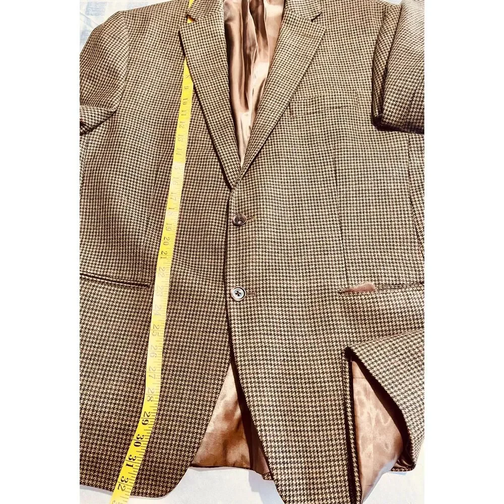 Lauren Ralph lauren wool blazer sportcoat tombstone brown dark accademia men 44R